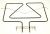 C00400794 481225928902 Heizelement Oberhitze/Grill 400V