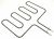 EA60110250000 OVEN INNER 1600W 230V GRILL ELEMENT